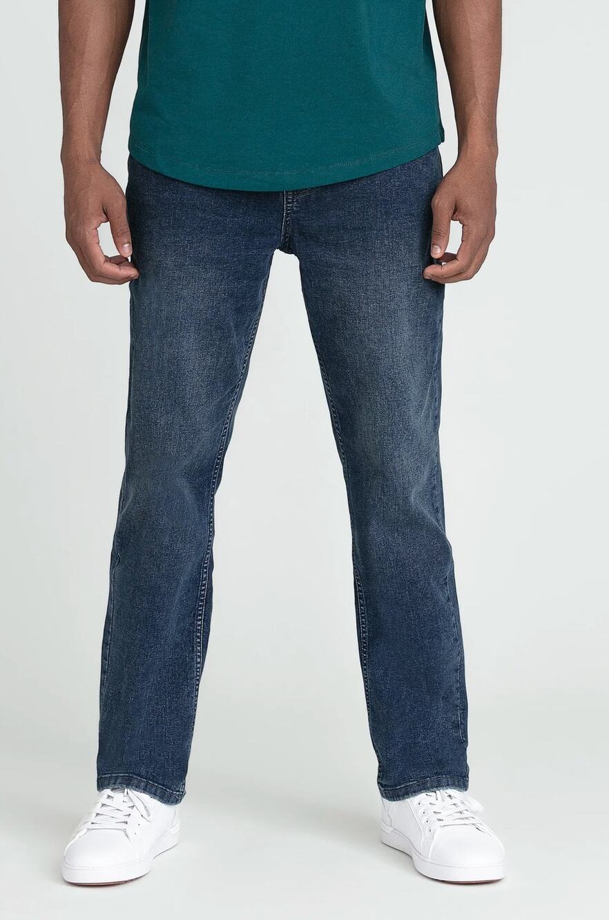 The Perfect Jean NYC OG Stretch Slim Thick Denim Jeans Men 42x28 Captain Blue